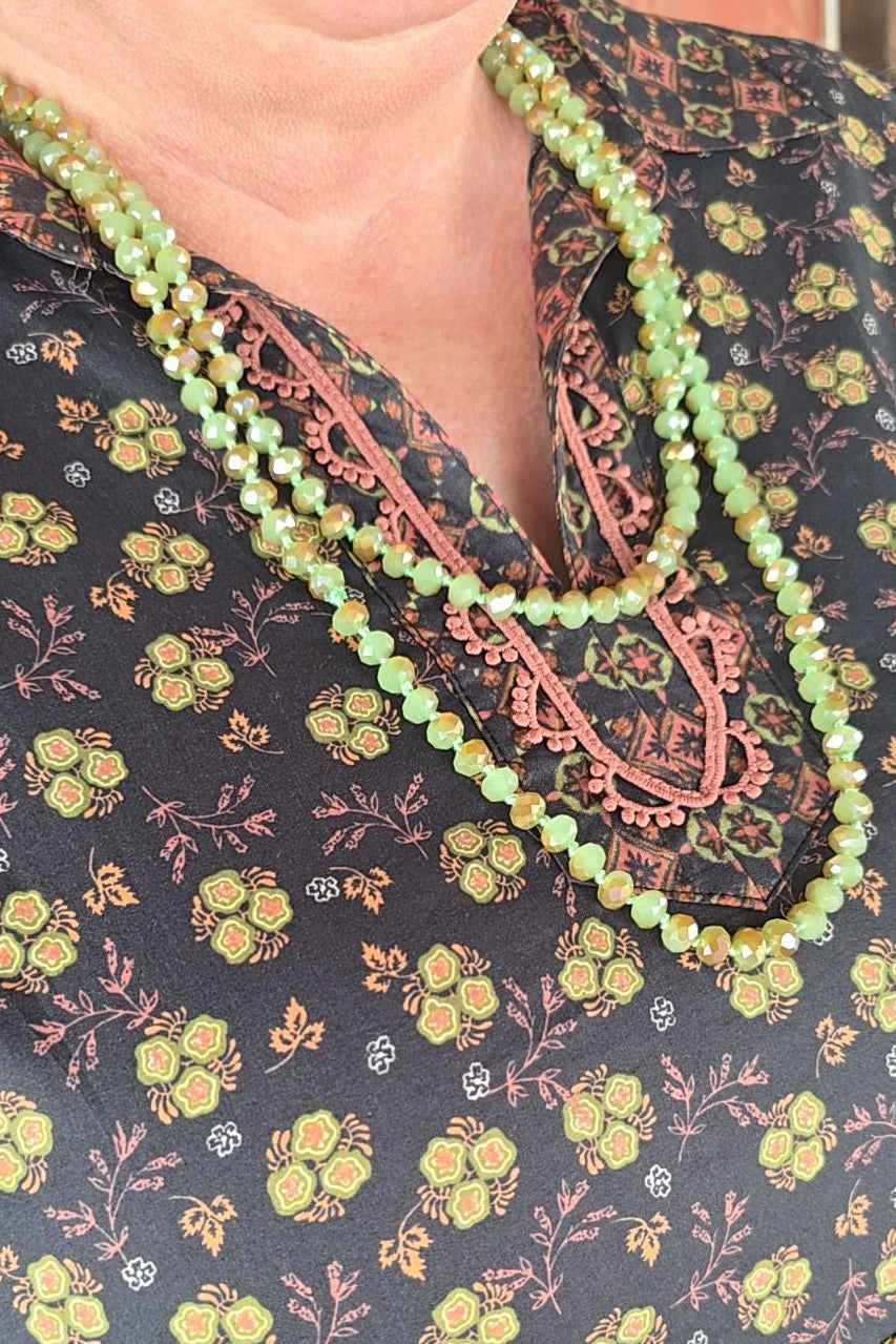 Sparkle And Shine Green Lagoon Necklace