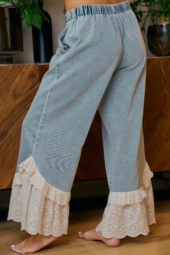 Willow And Wave Lace Pants
