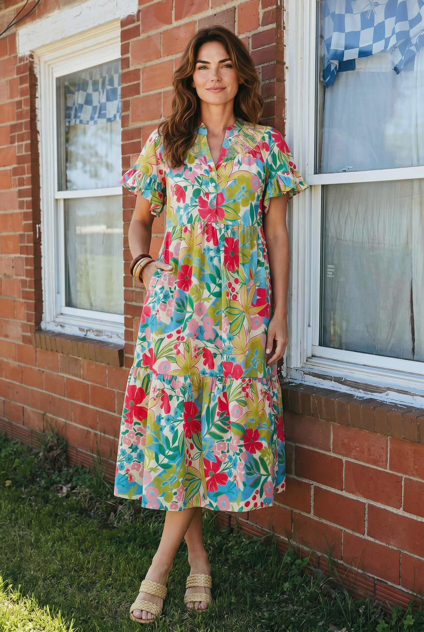 Bloom Burst Cotton Dress