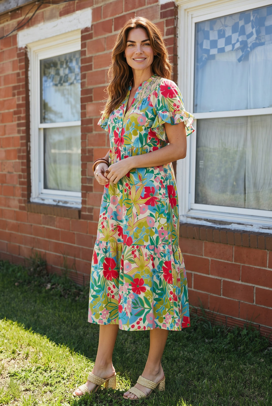 Bloom Burst Cotton Dress