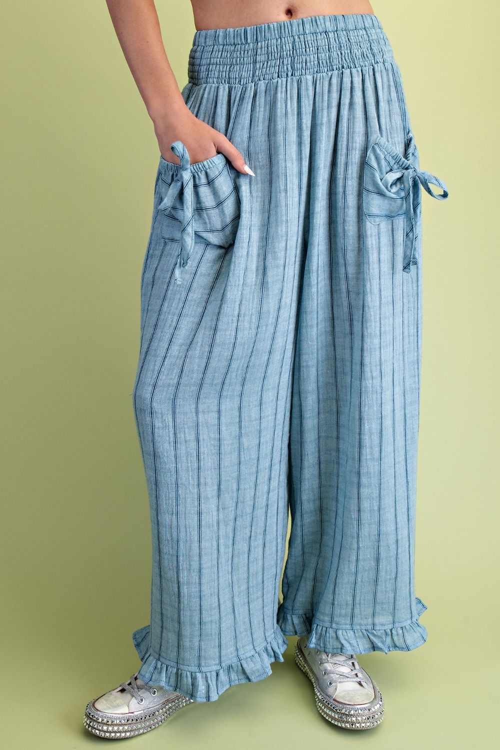 Bluebell Breeze Cotton Pants