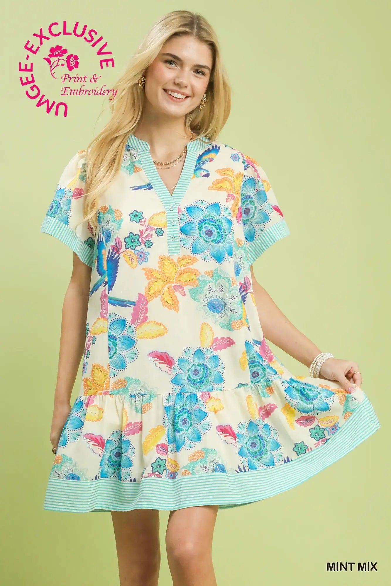 Bohemian Mint Dress