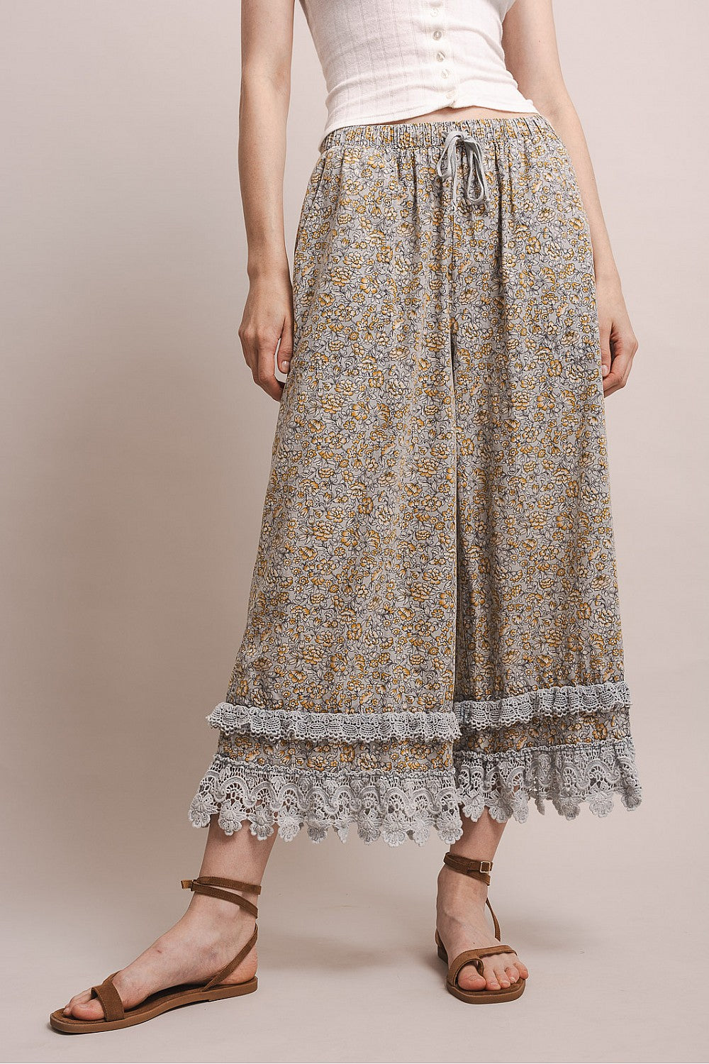 Gold Blossom Pants