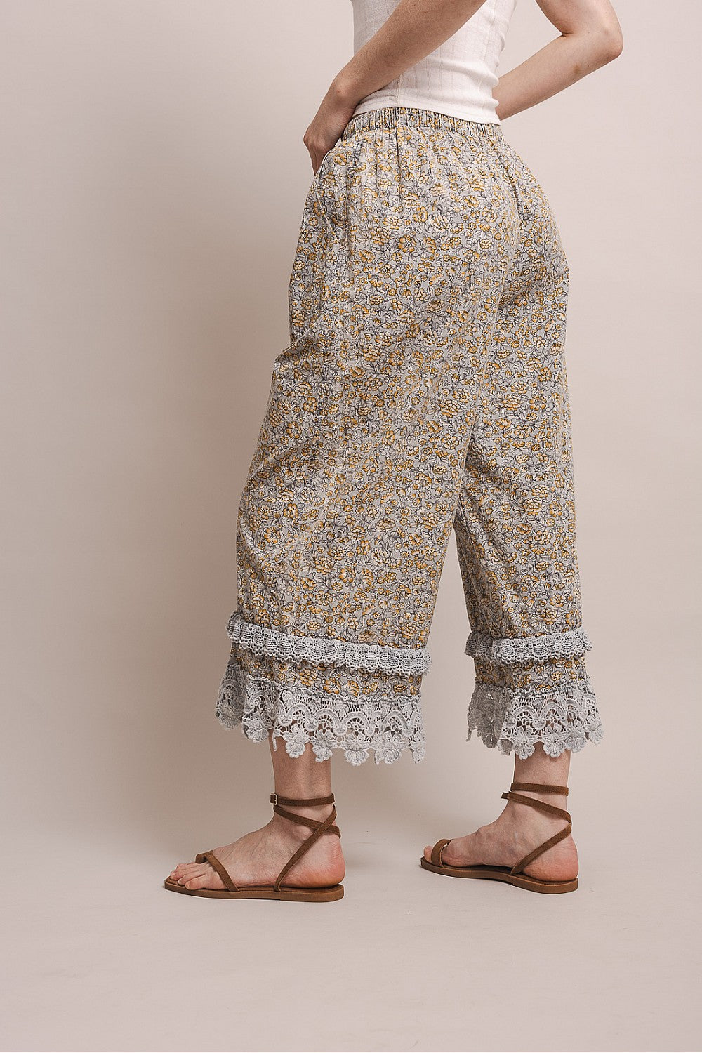 Gold Blossom Pants