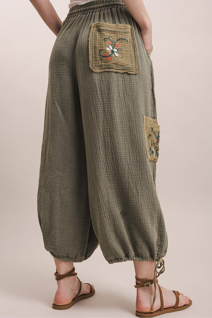 Forest Fern Cotton Pants