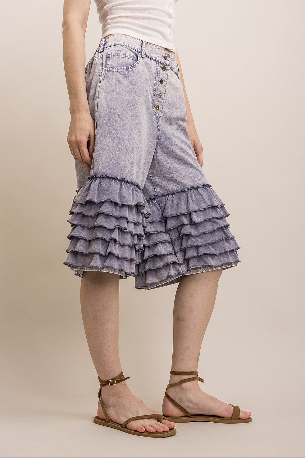 Carolina Dreamin' Ruffle Shorts