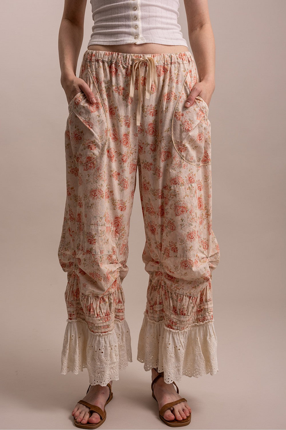 Peach Meadow Cotton Pants