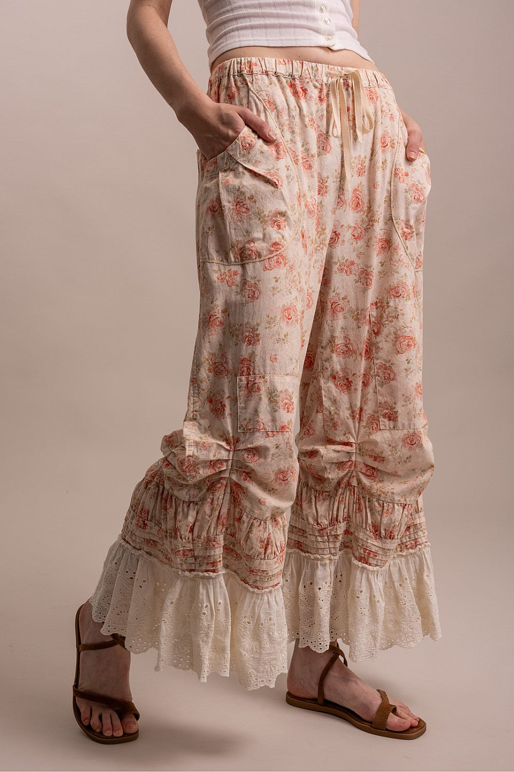 Peach Meadow Cotton Pants