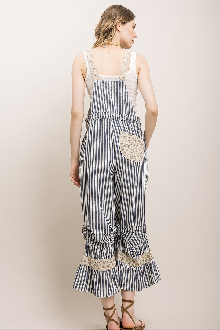 Ocean Breeze Ruffle Overalls
