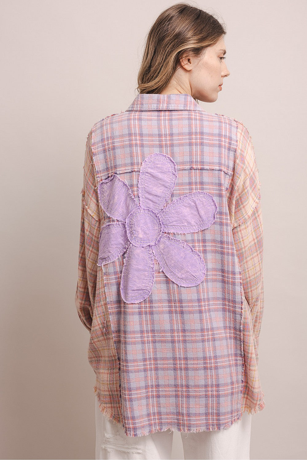 Plaid Daisy Cotton Blouse