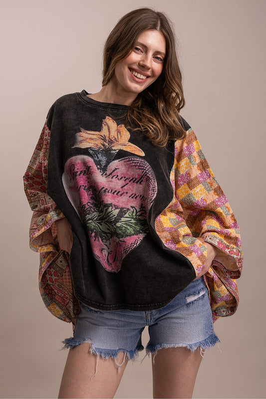 Vintage Garden Poncho