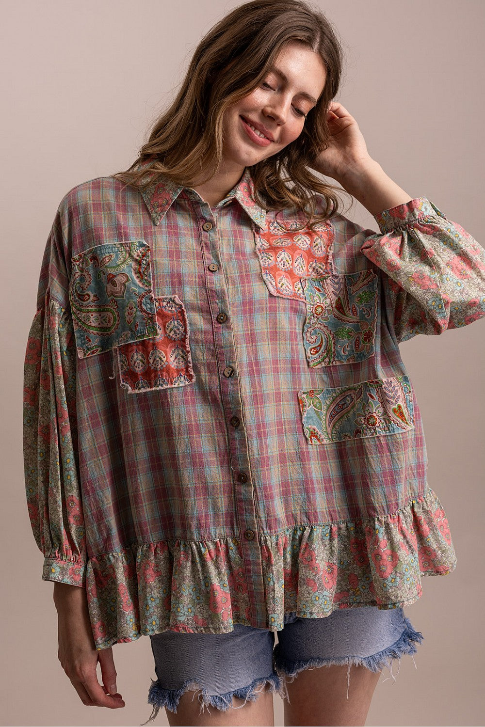 Sweetbriar Plaid Top