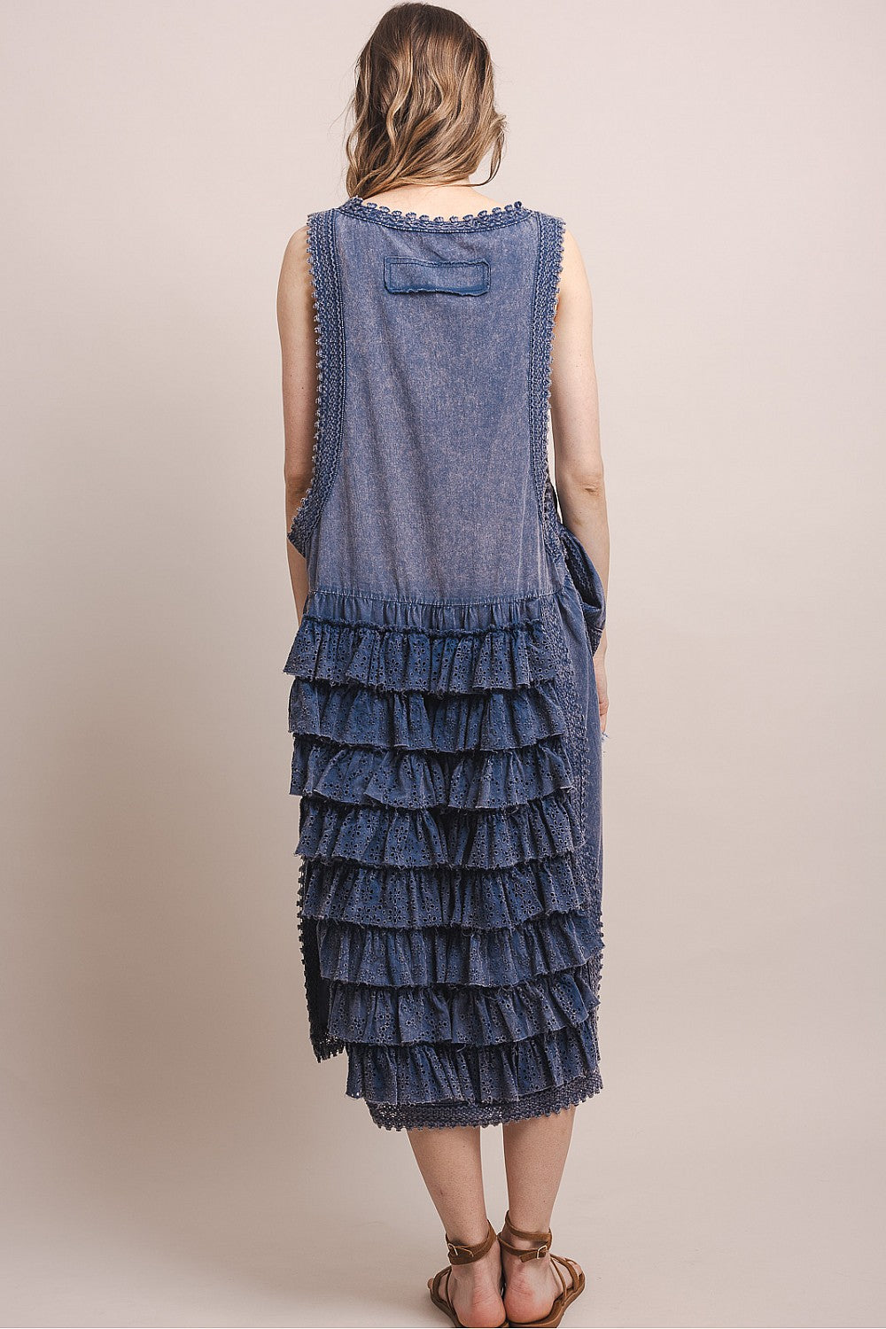 Party In The Back Navy Sleeveless Top