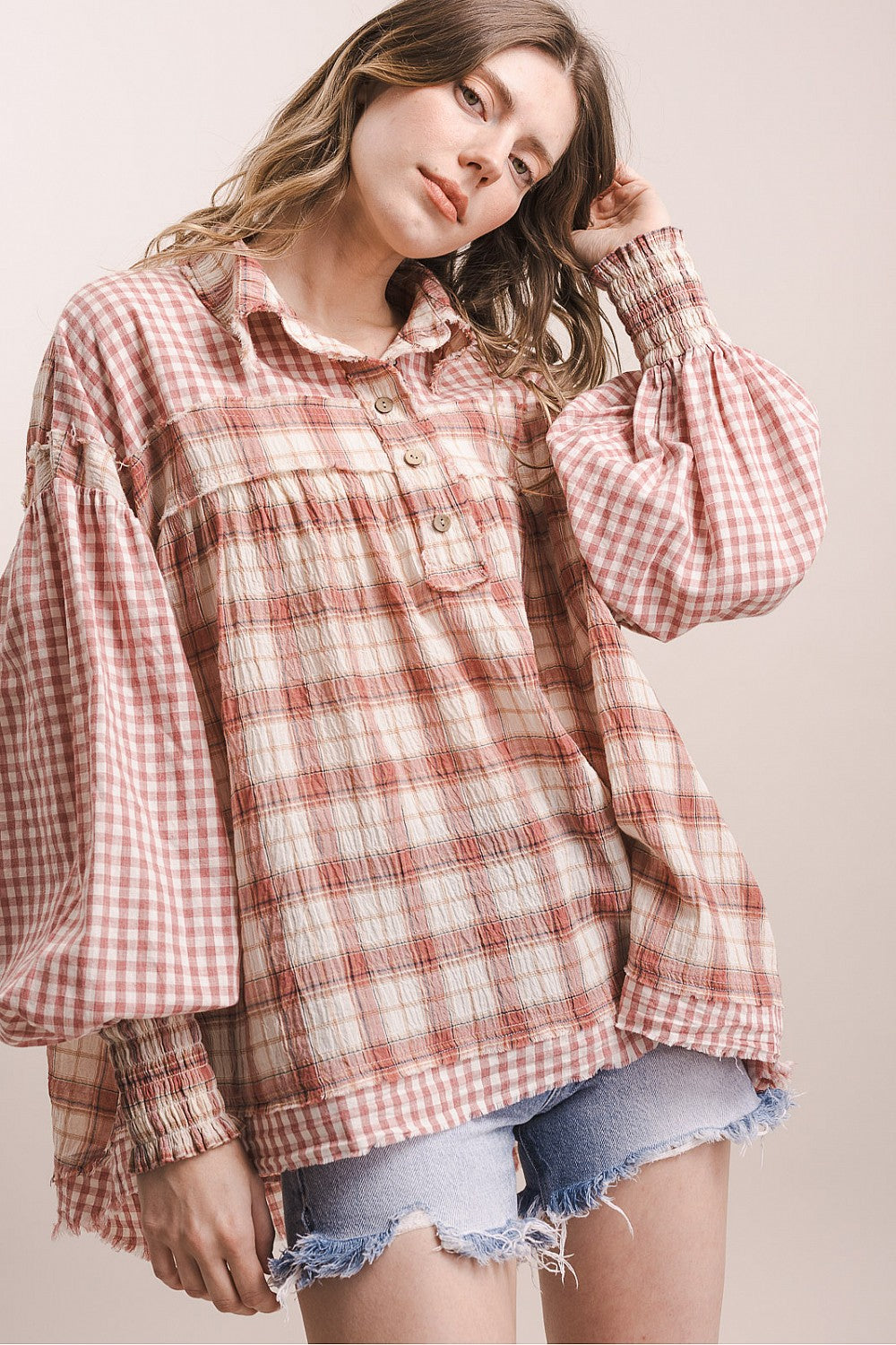 Prairie Plaid Blouse