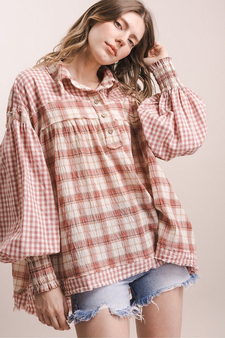Prairie Plaid Blouse