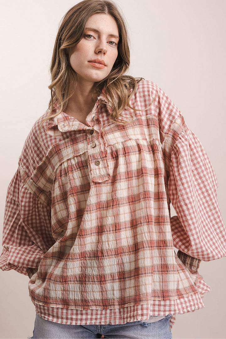 Prairie Plaid Blouse