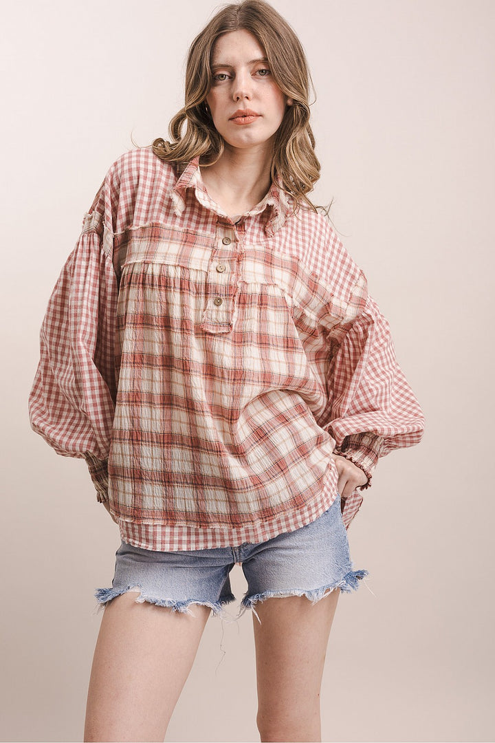 Prairie Plaid Blouse