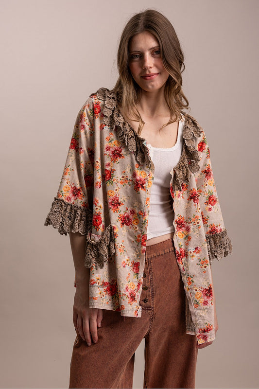Lace Petal Cardigan