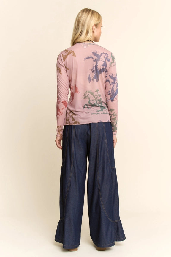 Wild Ride Mesh Blouse