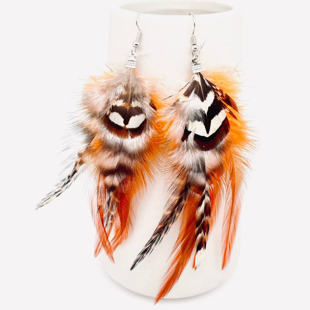Wildfire Feather Earrings