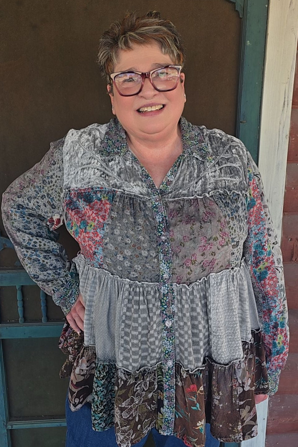Juniper Silver Blouse