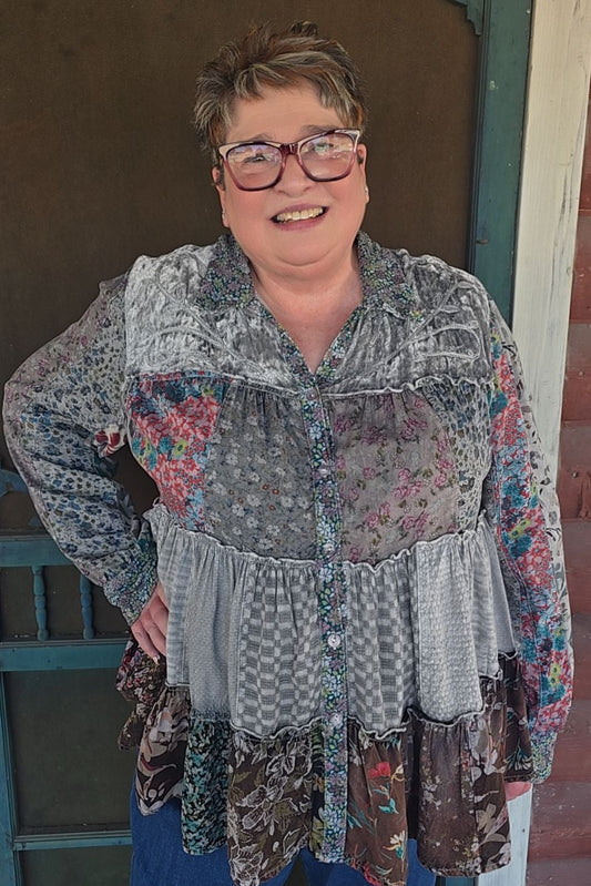 Juniper Silver Blouse