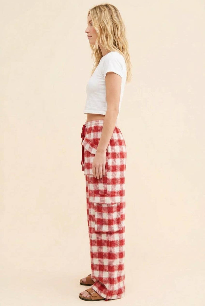 Peppermint Plaid Winter Pants