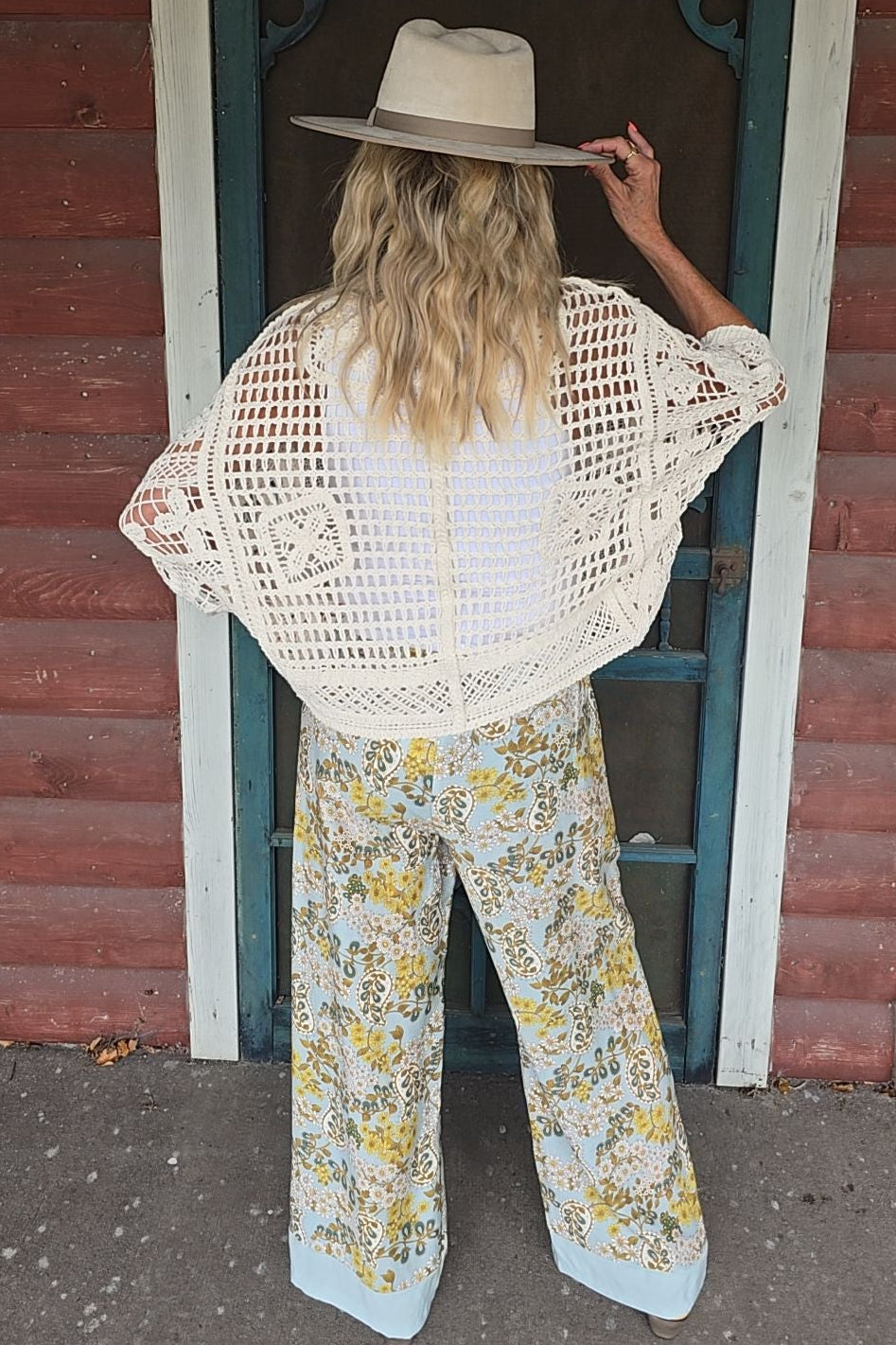 Golden Fern Floral Pants
