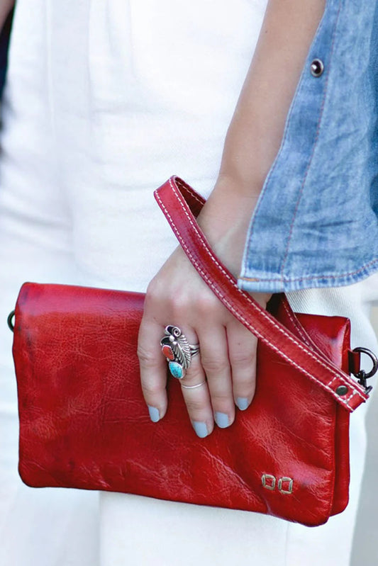 Bed|Stu Cadence Red Rustic Handbag