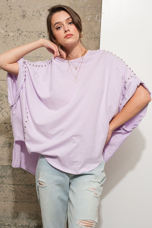 Casual Jazzy Lilac Top