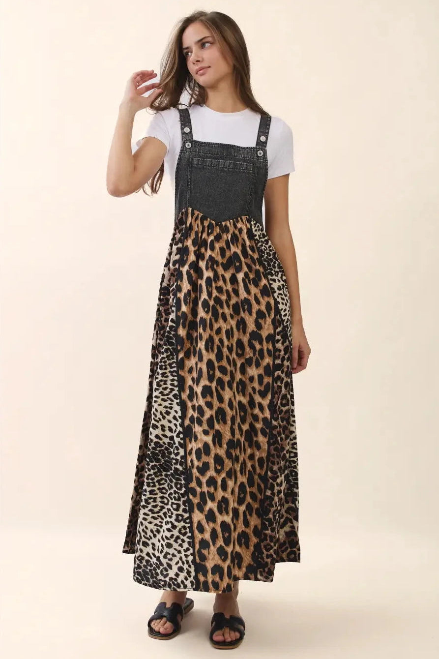 Spotted & Spoiled Overall Maxi Dress