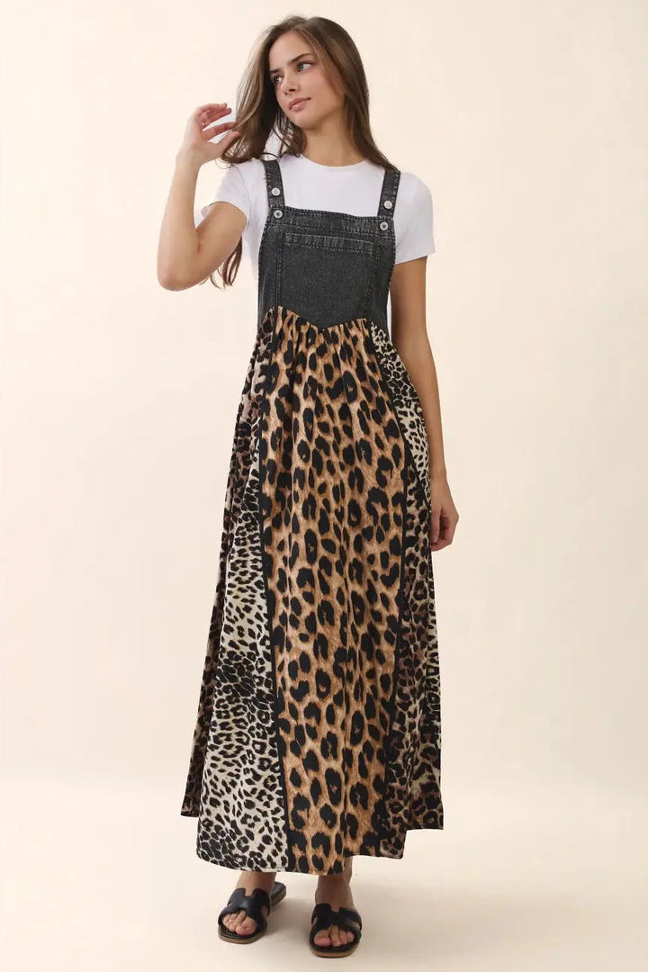 Spotted &amp; Spoiled Overall Maxi Dress