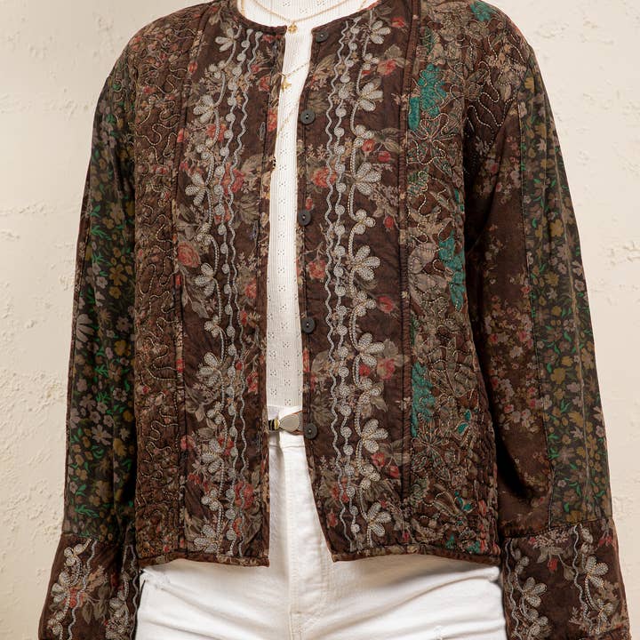 Quilted Gypsy Cardigan