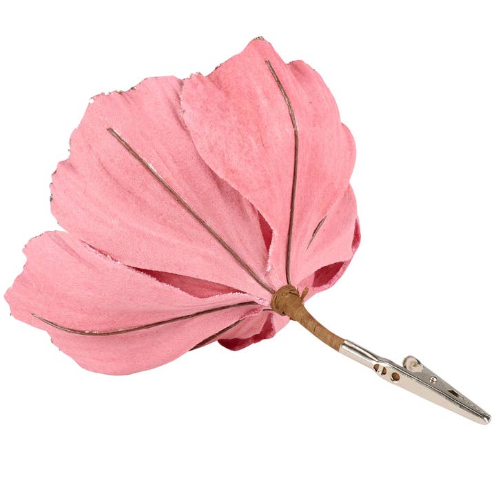 Dark Pink Flower Clip