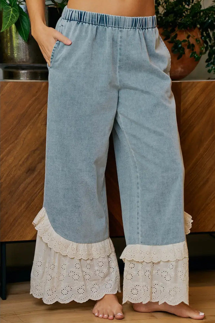 Willow And Wave Lace Pants