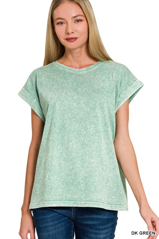 Cloud Soft Seafoam Green Cotton Top