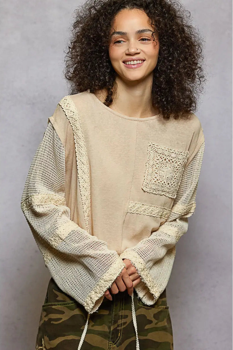 Coconut Cream Casual Blouse