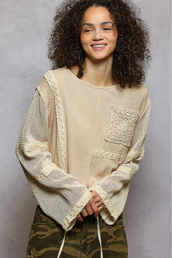Coconut Cream Casual Blouse