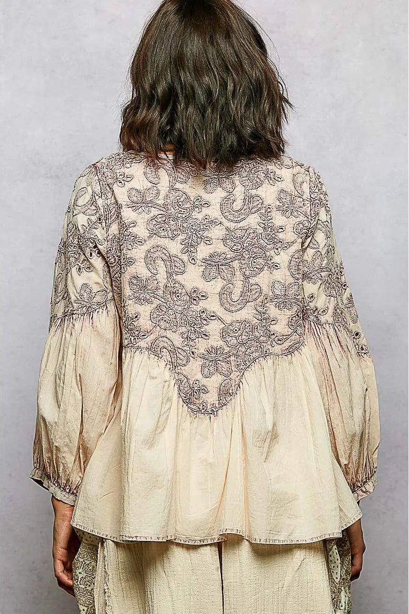 Copper Bloom Blush Top