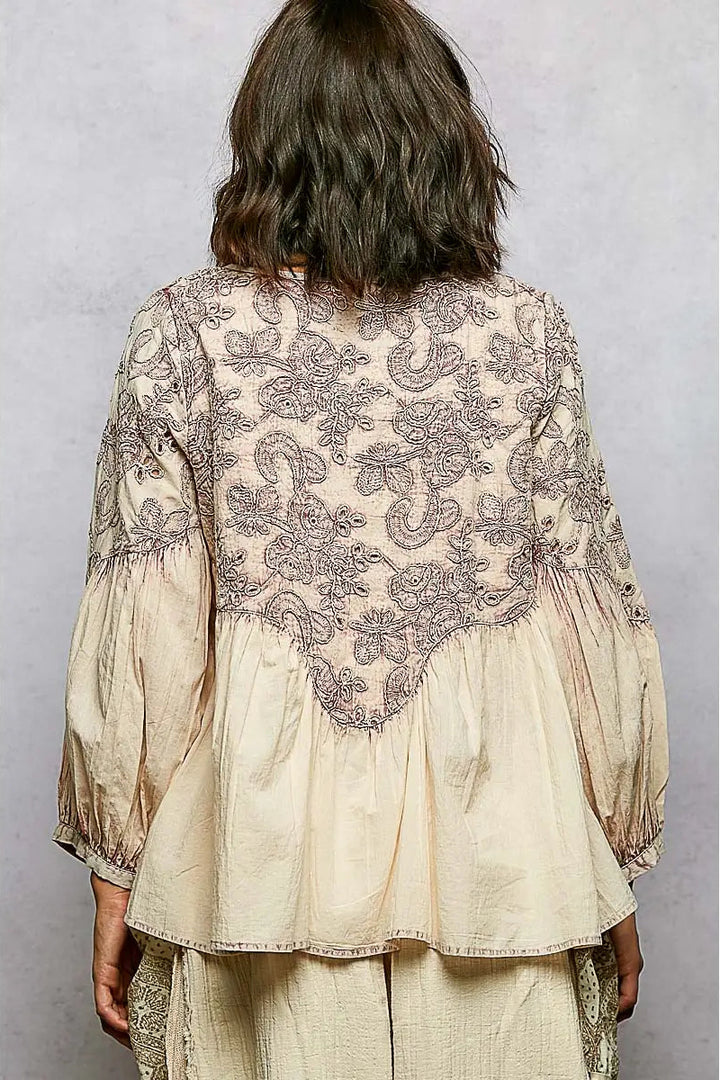 Copper Bloom Blush Top