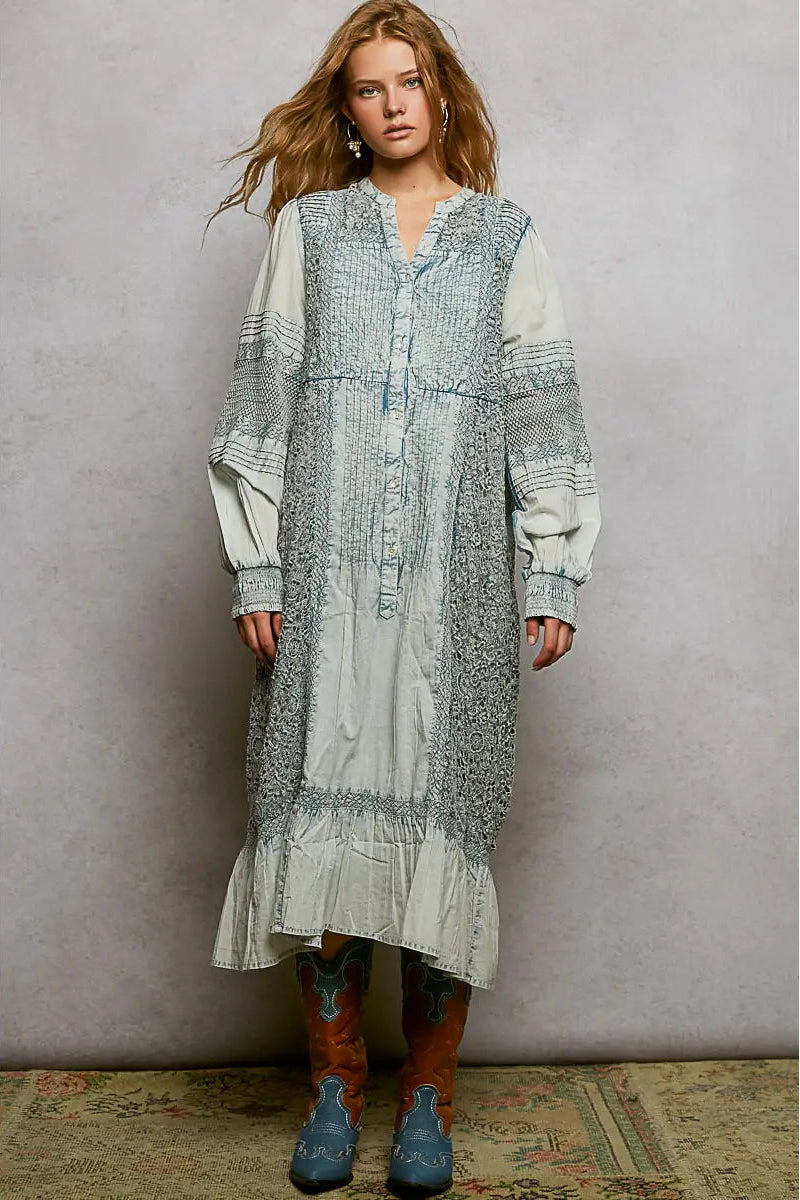 cotton farm dress Tropical Dream Maxi Dress