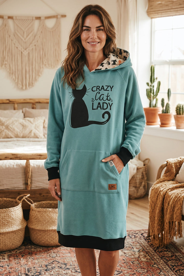 Crazy Cat Lady Sleep Hoodie