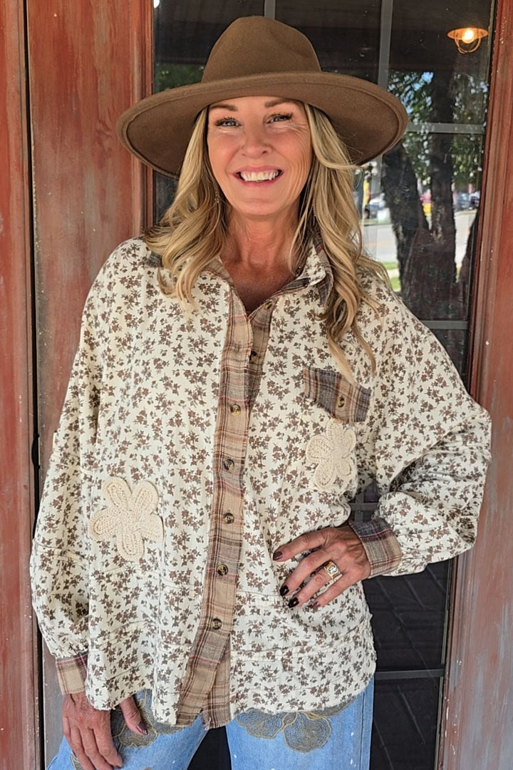 Heritage Petal Patchwork Blouse