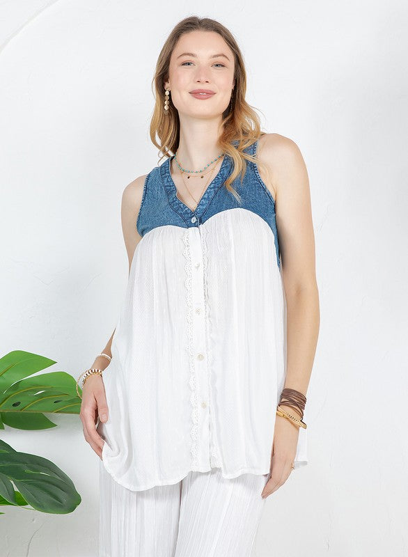 Darling Denim Tank
