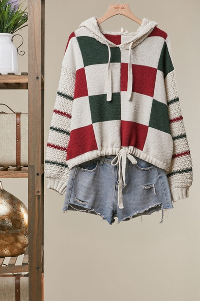 Yuletide Charm Hooded Sweater