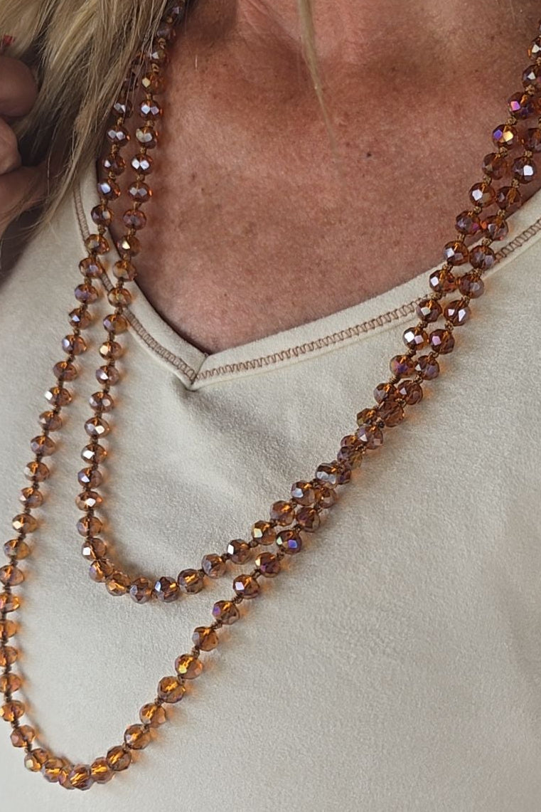 Sparkle And Shine Coffee Necklace