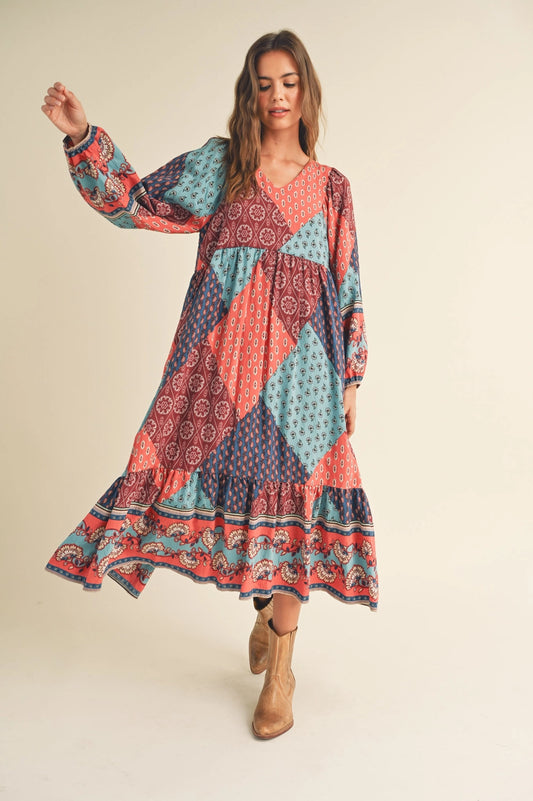 Ready For Fun Patchwork Dress