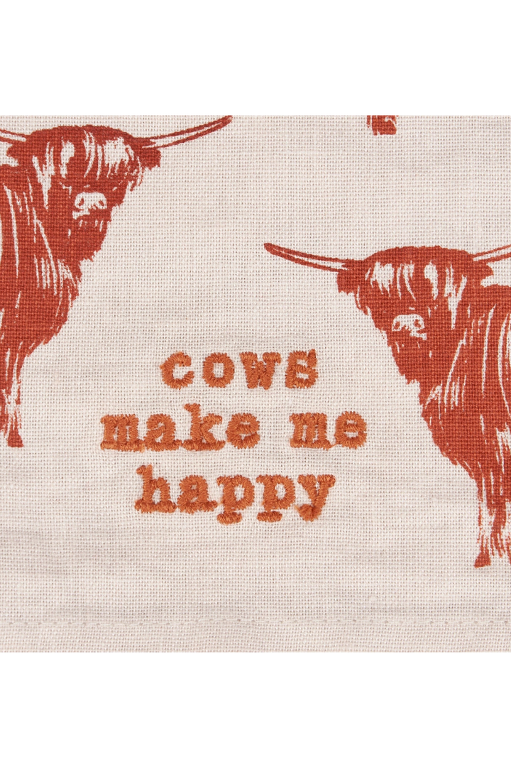 Cows Make Me Happy Kitchen Towel
