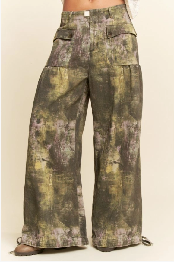 Mystic Olive Denim Pants