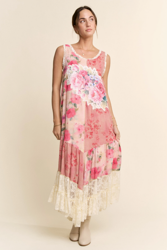 Peony Perfection Lace Dress